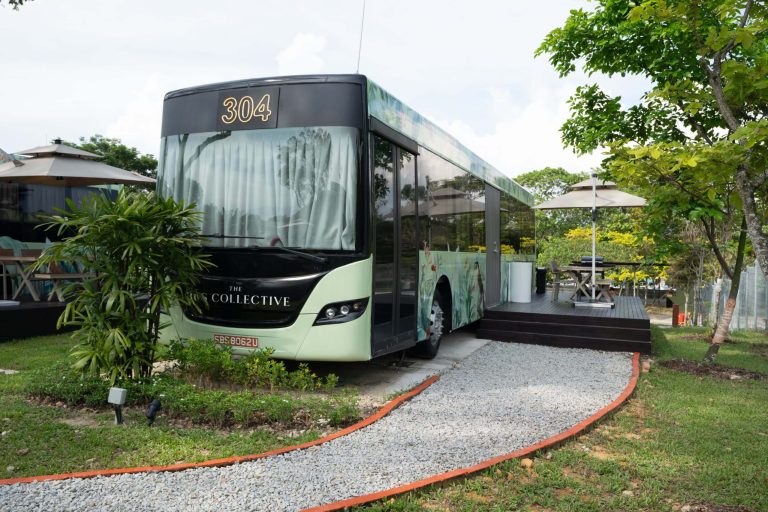 Southeast Asia’s first luxury hotel made from retired buses opens in Singapore